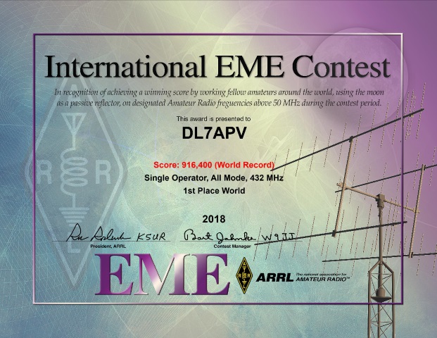 DL7APV_ARRL_EME_Contest_Certificate_2018